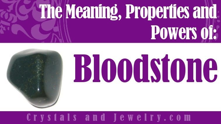 Bloodstone jewelry