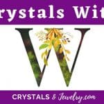 Crystals with W