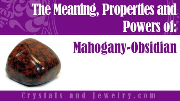 mahogany obsidian health benefits