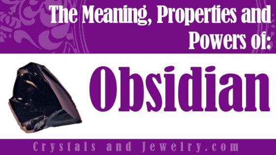 obsidian stone properties