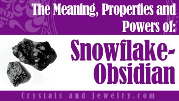 Snowflake Obsidian jewelry
