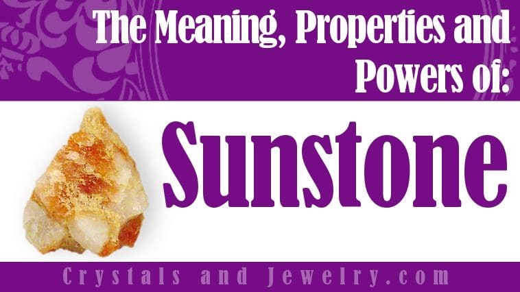 Sunstone jewelry
