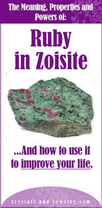 ruby in zoisite meaning