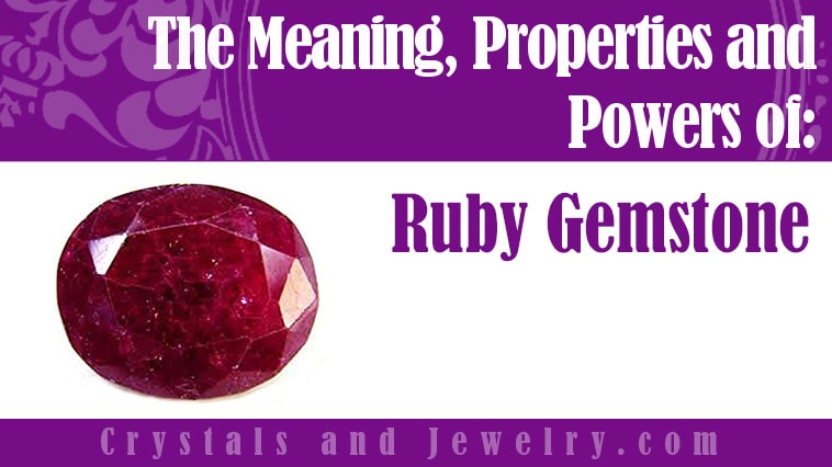 ruby gemstone meaning