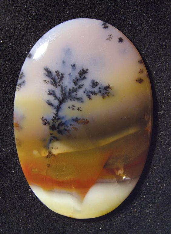 blue dendritic agate