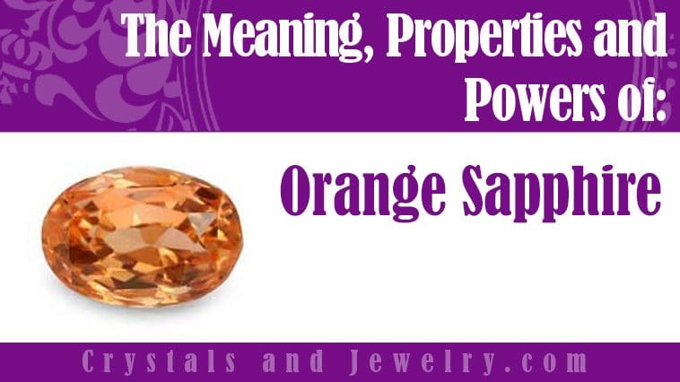 orange sapphire meaning