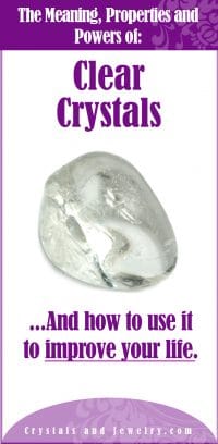 clear crystals meaning