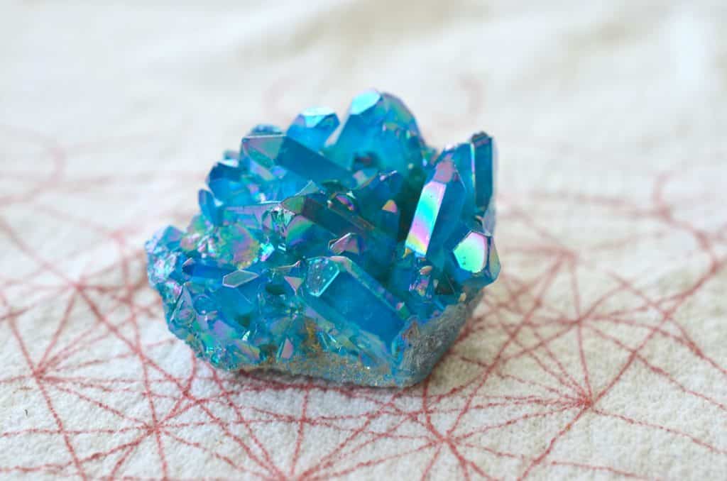 blue aura crystal