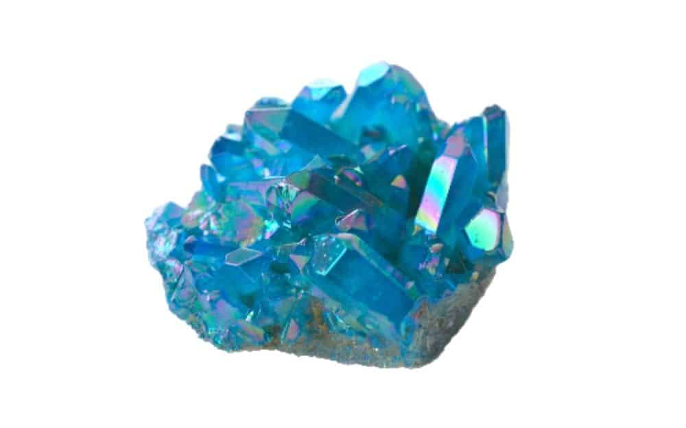 Aqua Aura Quartz Crystal