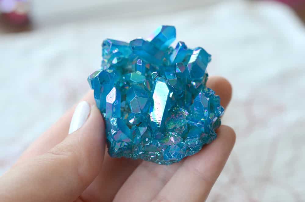 aqua aura quartz