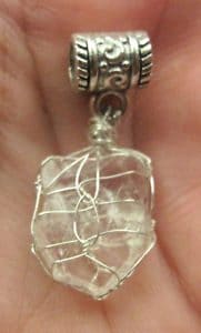 Phenacite crystal pendant