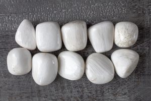 White Scolecite beads