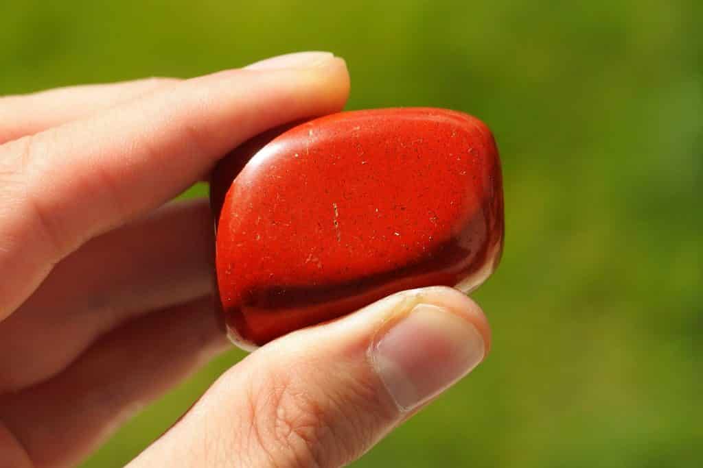 Red Jasper In Hand