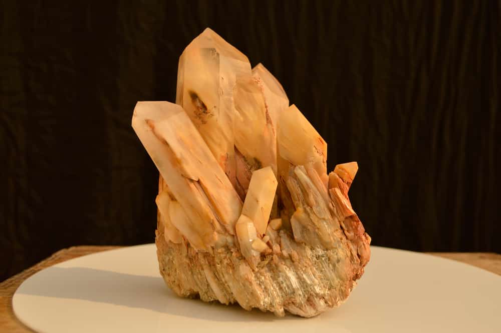 Amphibole Quartz Cluster