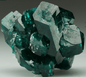 A splendid piece of Dioptase stone