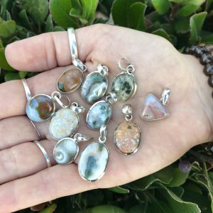 Beautiful Ocean Jasper pendants