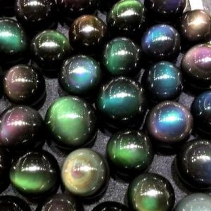Lovely Rainbow Obsidian beads