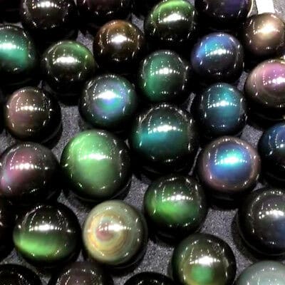 rainbow black obsidian properties