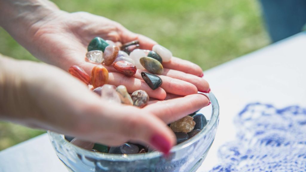 Healing Crystals in Hand